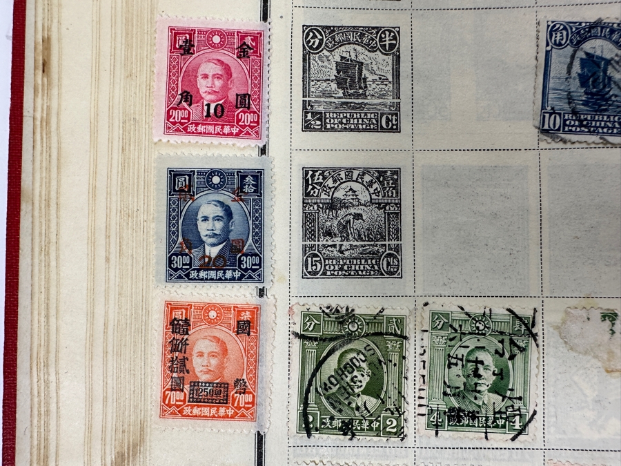 Vintage United Stamps / Foreign Postage Stamp Collection Including Stamps From China - See Photos [Photo 32]