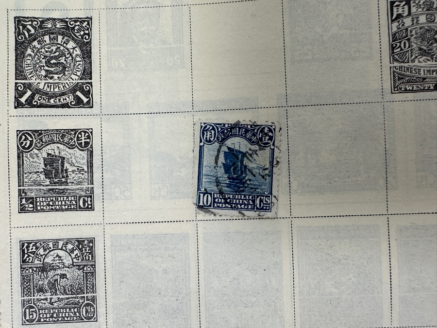 Vintage United Stamps / Foreign Postage Stamp Collection Including Stamps From China - See Photos [Photo 31]