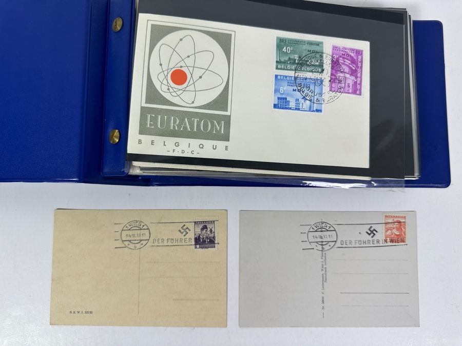 Collection Of Vintage European / United States First Day Covers Including (2) WWII German Postcards - See Photos [Photo 2]