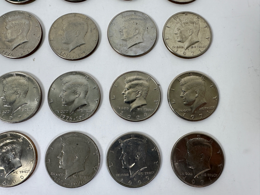 Collection Of (76) Kennedy Half Dollars Of Various Years And (3) Eisenhower Dollars [Photo 13]