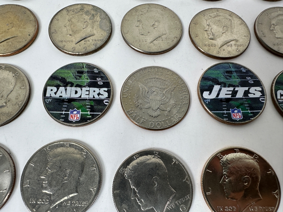 Collection Of (76) Kennedy Half Dollars Of Various Years And (3) Eisenhower Dollars [Photo 15]