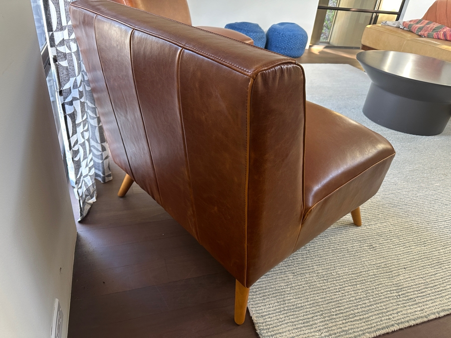 Pair Of MCM Style Accent Chairs By World Market 32W X 32D X 30H [Photo 4]