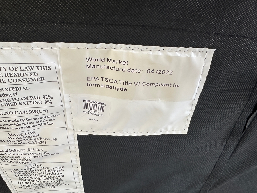 Pair Of MCM Style Accent Chairs By World Market 32W X 32D X 30H [Photo 6]