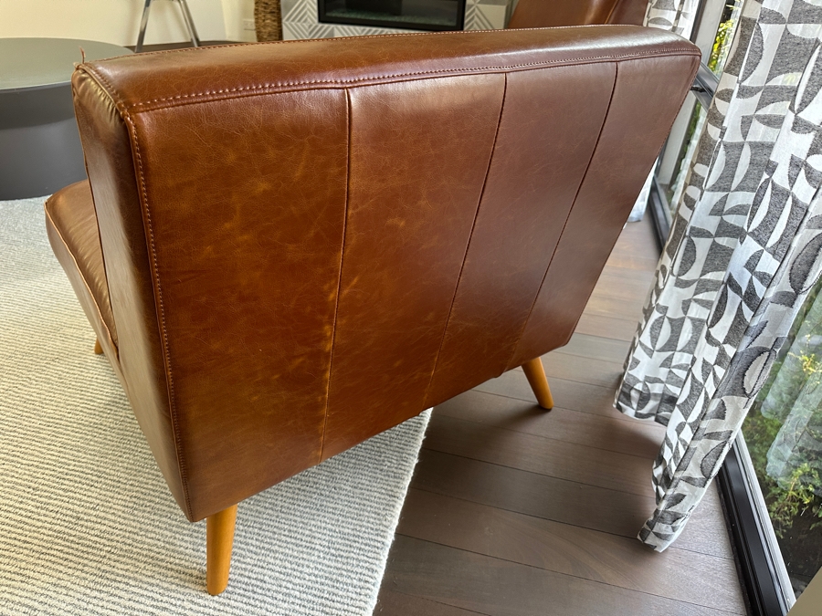 Pair Of MCM Style Accent Chairs By World Market 32W X 32D X 30H [Photo 5]