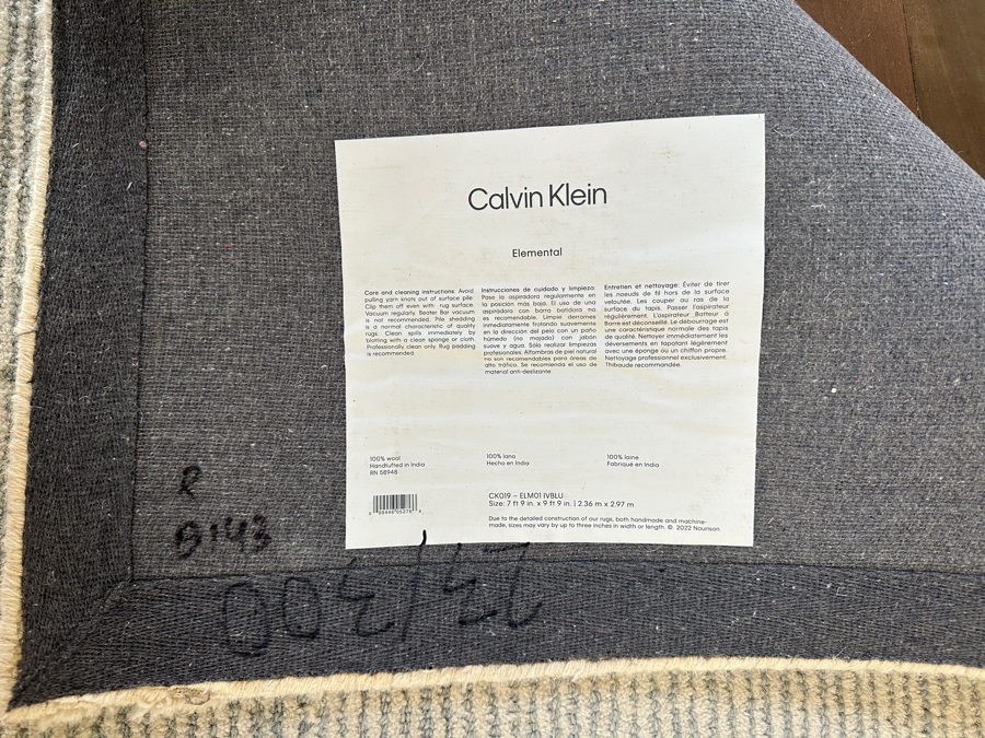Calvin Klein Wool Area Rug 7'9' X 9'9' [Photo 5]