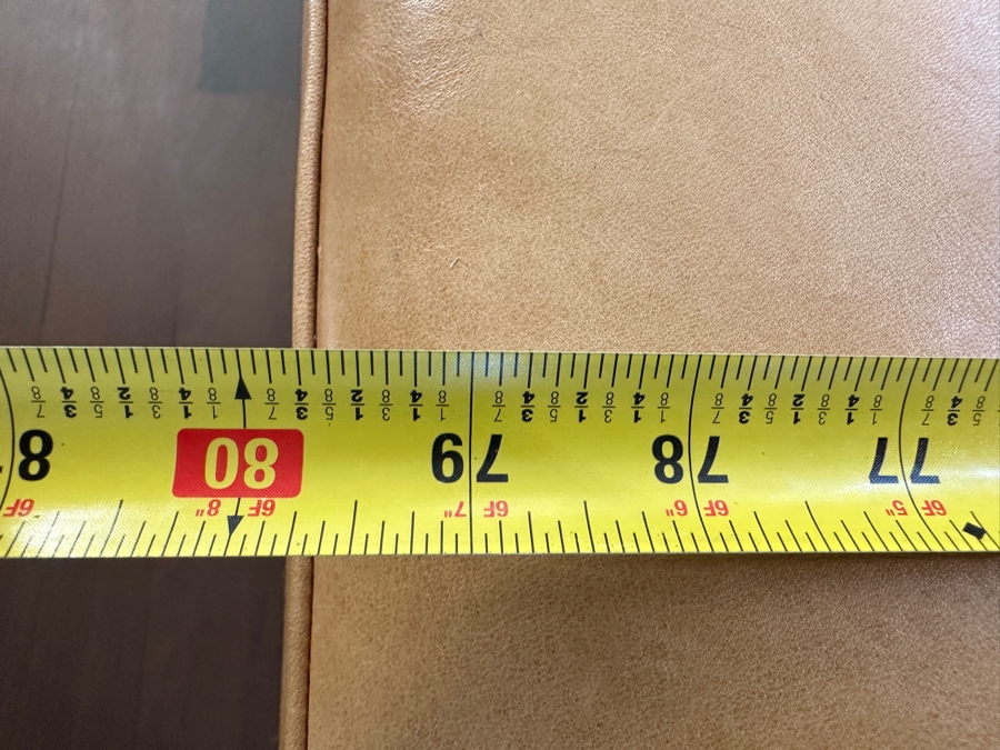 Crate & Barrel CB2 Serafin Leather Daybed Sofa Inspired By Adam Rogers (Not Stained - Just Harsh Sunlight) 80'W X 36'D X 26'H Retails $2,699 [Photo 11]