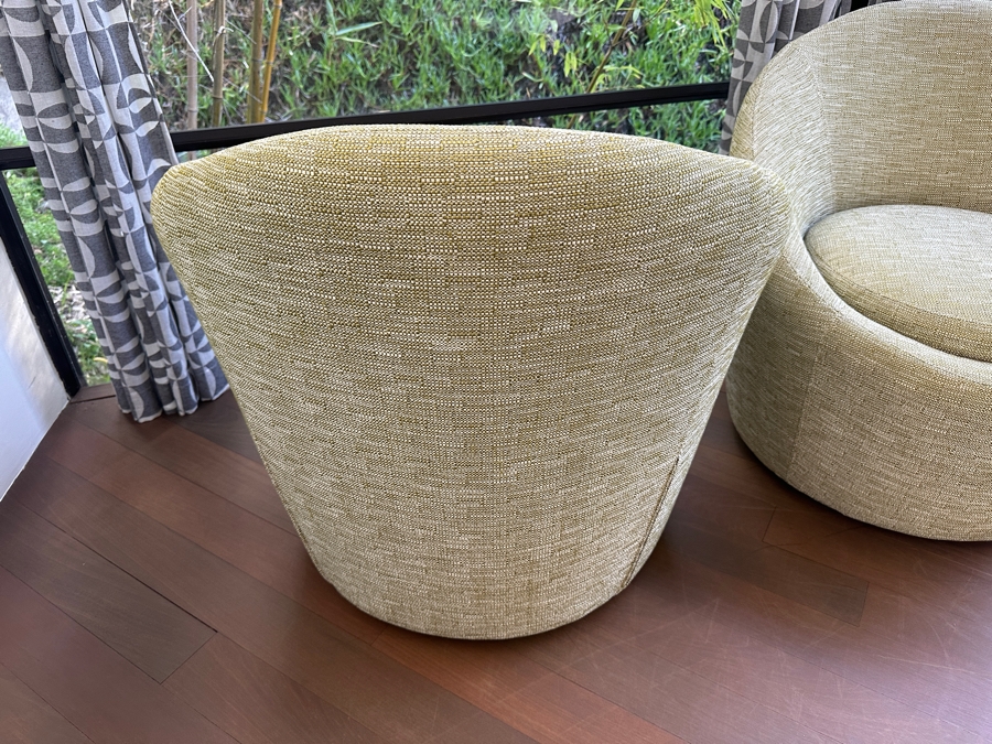 Pair Of Room & Board Crest Swivel Chairs Retails $2,000 [Photo 6]