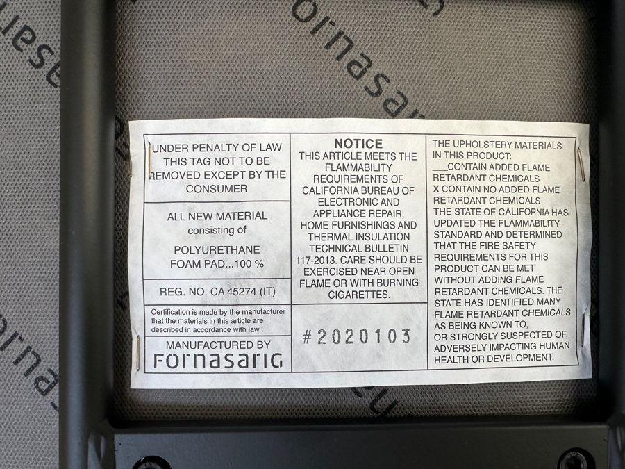 (3) Fornasarig Italian Cato Dining Chairs 19'W X 18'D X 34'H [Photo 5]