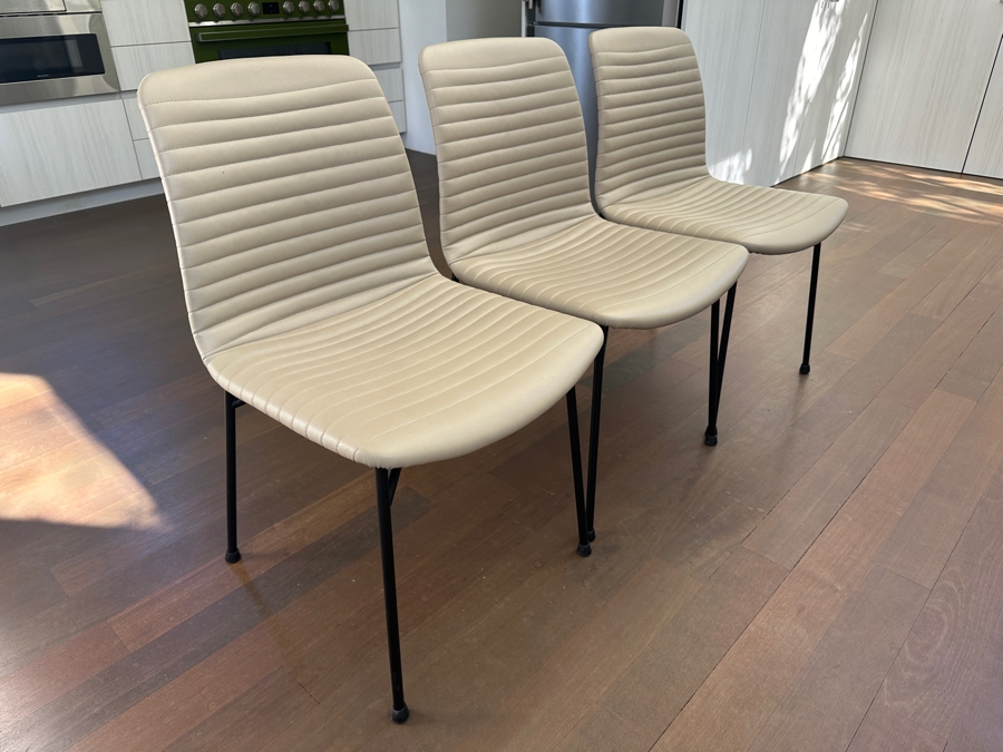 (3) Fornasarig Italian Cato Dining Chairs 19'W X 18'D X 34'H [Photo 2]