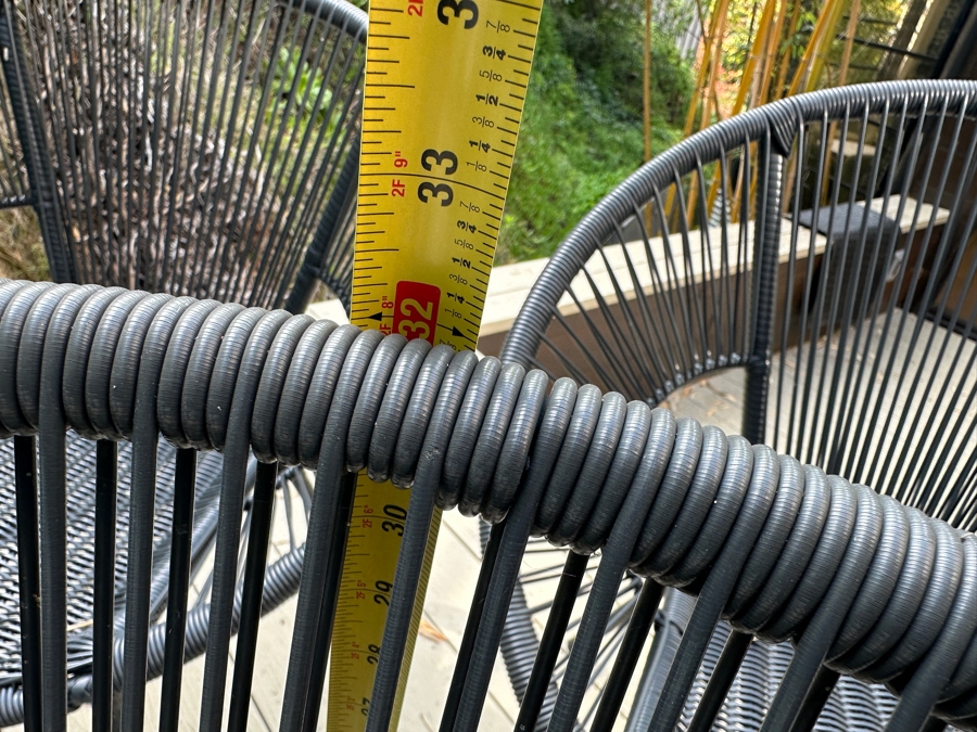 (5) Camden Round All Weather Wicker Outdoor Chairs By World Market 30'W X 32'H [Photo 9]