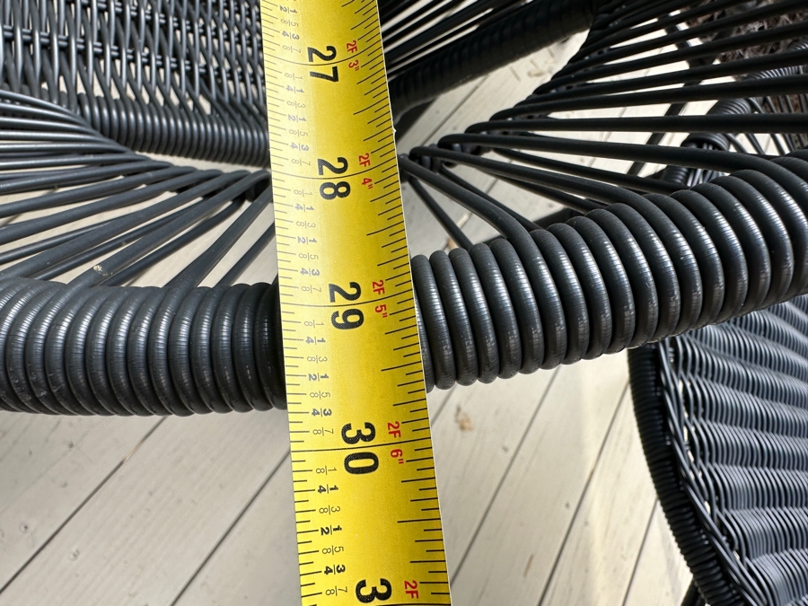 (5) Camden Round All Weather Wicker Outdoor Chairs By World Market 30'W X 32'H [Photo 8]