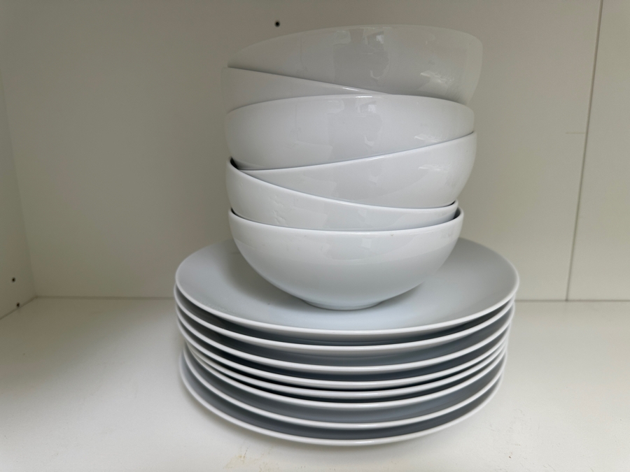 Crate & Barrel Dishware: (6) Bowls & (8) Dinner Plates [Photo 2]