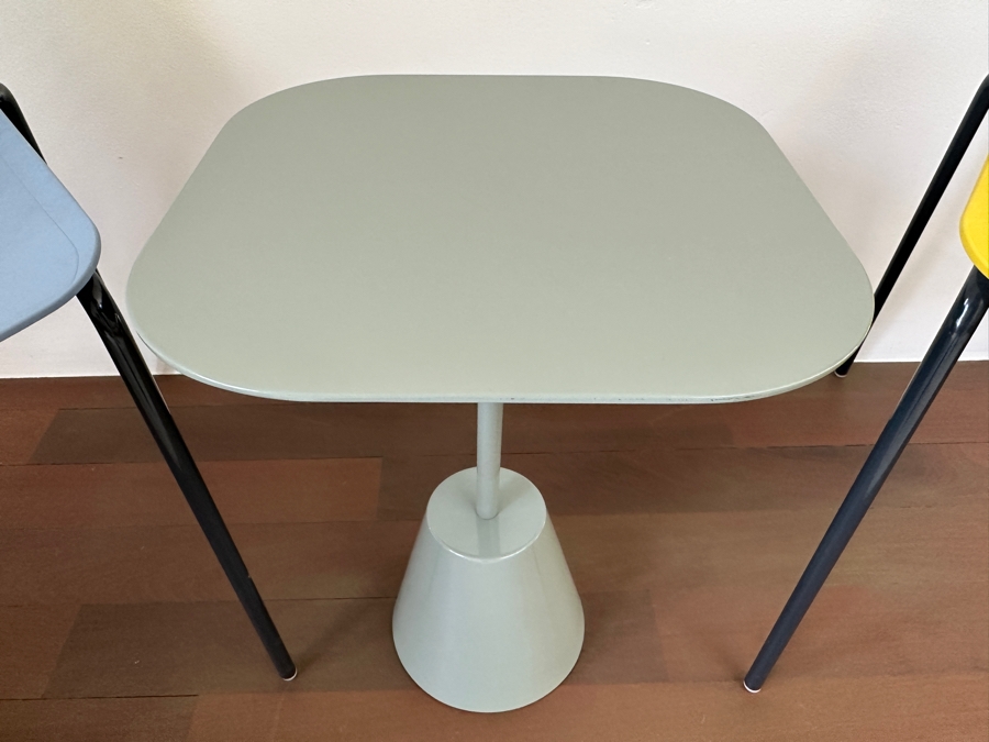 Pair Of Italian Modern Marcello Ziliani Mini Chairs For Parri And Metal Side Table 14W X 19H [Photo 3]