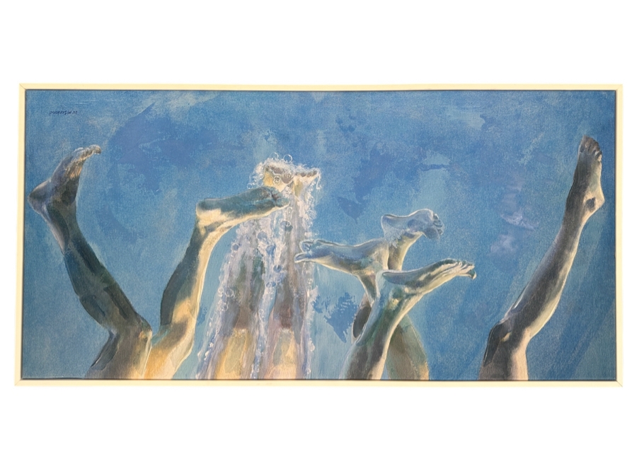 Framed Canvas Print 39 X 19.5