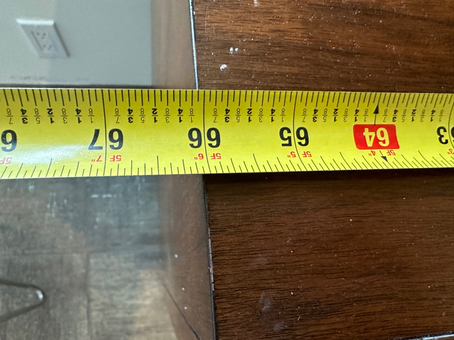 Crate & Barrel Brondby Walnut & Teal Door Credenza 66W X 17D X 30H [Photo 8]