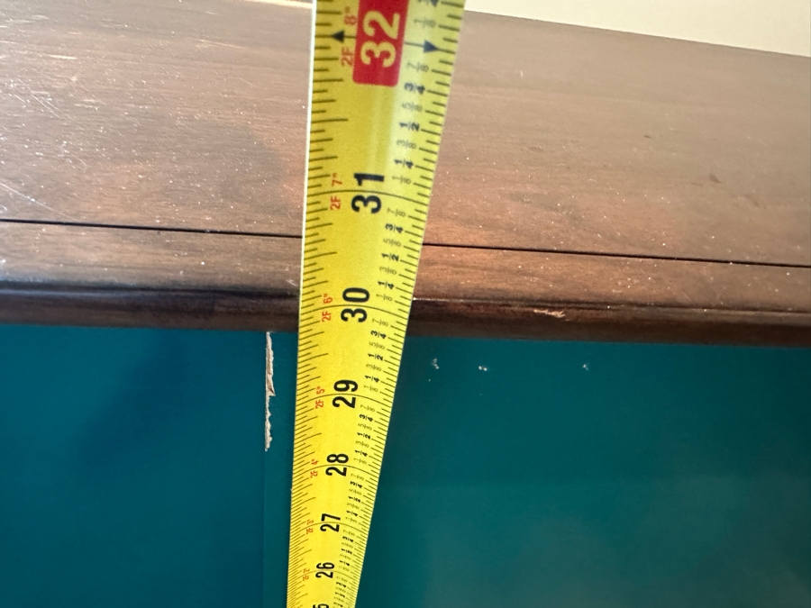 Crate & Barrel Brondby Walnut & Teal Door Credenza 66W X 17D X 30H [Photo 10]