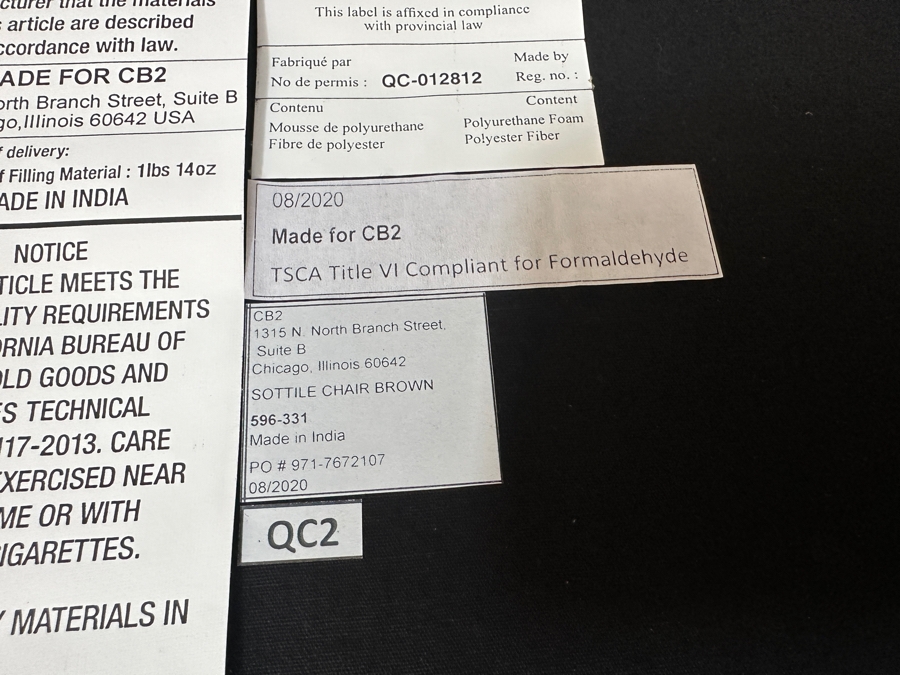 CB2 Sottile Leather Chair With Chrome Hairpin Legs [Photo 4]