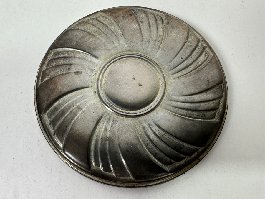 Vintage Towle Sterling Silver Compact Mirror 3.25'W 69.7g [Photo 2]