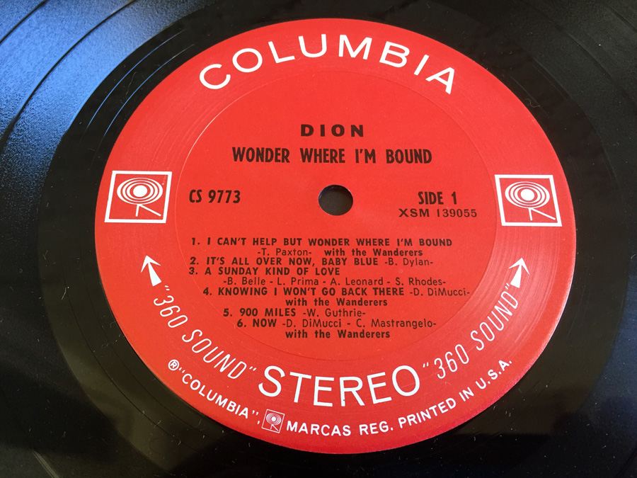 Dion - Wonder Where I'm Bound - Columbia - CS 9773 [Photo 4]