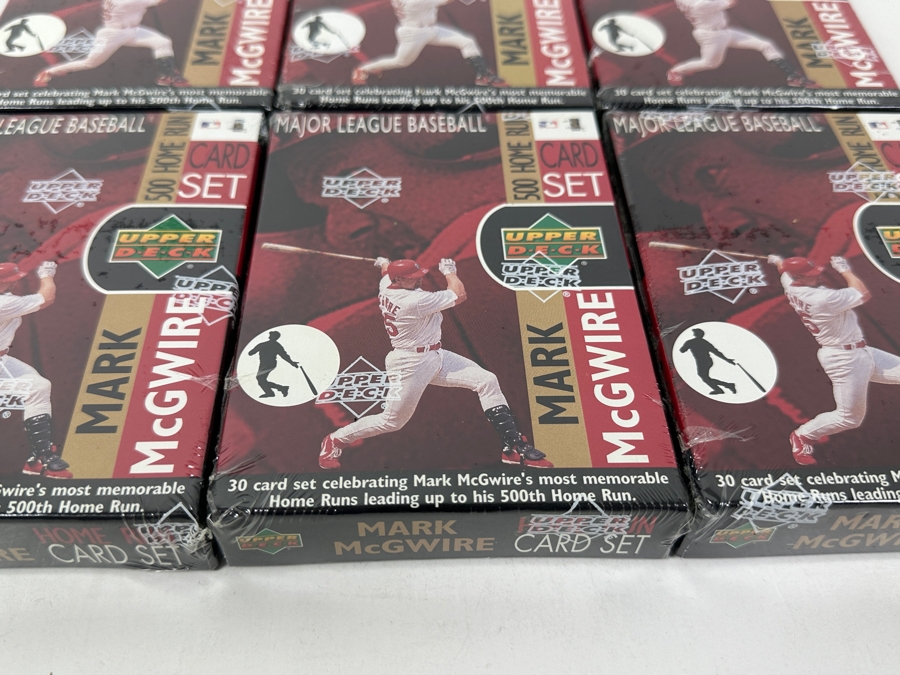 (6) Factory Sealed Upper Deck Mark McGwire 500 Home Run Baseball Trading Cards 1999 [Photo 2]