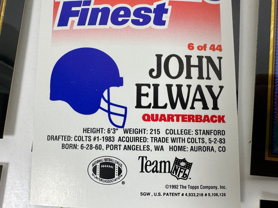 Vintage 1992 Complete Set Of (44) Topps Football's Finest Limited Edition Rookie Trading Cards [Photo 13]