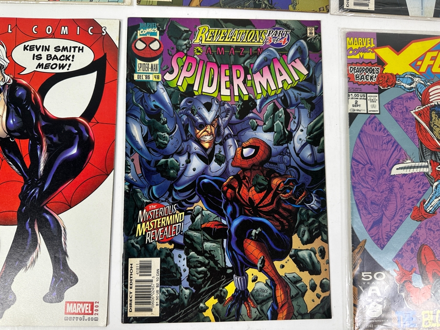 (13) Vintage Marvel Comic Books: The Marvel Saga #1, Spider-Man & X-Force Featuring Deadpool [Photo 6]