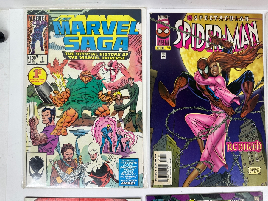 (13) Vintage Marvel Comic Books: The Marvel Saga #1, Spider-Man & X-Force Featuring Deadpool [Photo 2]