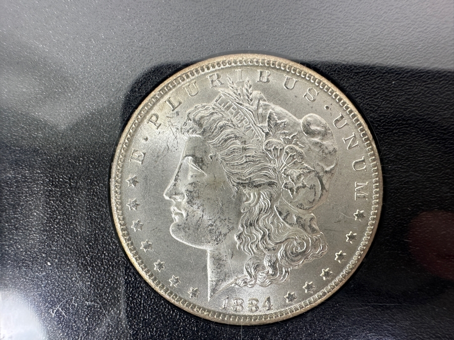 Uncirculated 1884 CC Carson City Morgan Silver Dollar From The GSA Hoard Professionally Graded By NGC MS63 [Photo 5]