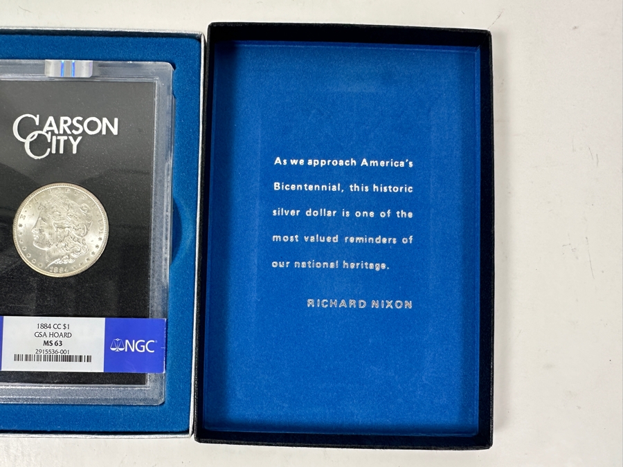 Uncirculated 1884 CC Carson City Morgan Silver Dollar From The GSA Hoard Professionally Graded By NGC MS63 [Photo 10]