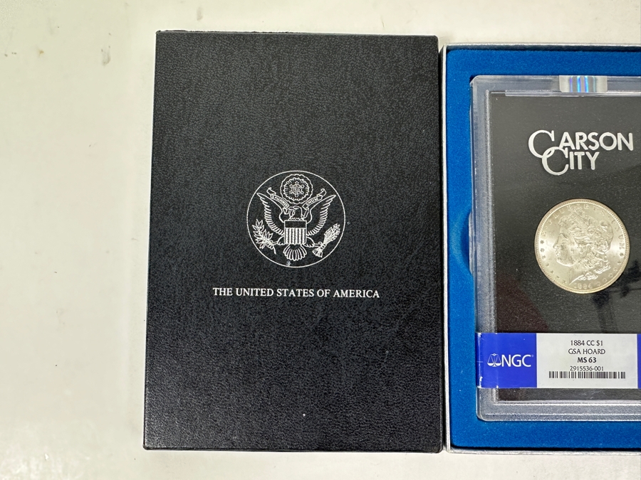 Uncirculated 1884 CC Carson City Morgan Silver Dollar From The GSA Hoard Professionally Graded By NGC MS63 [Photo 9]