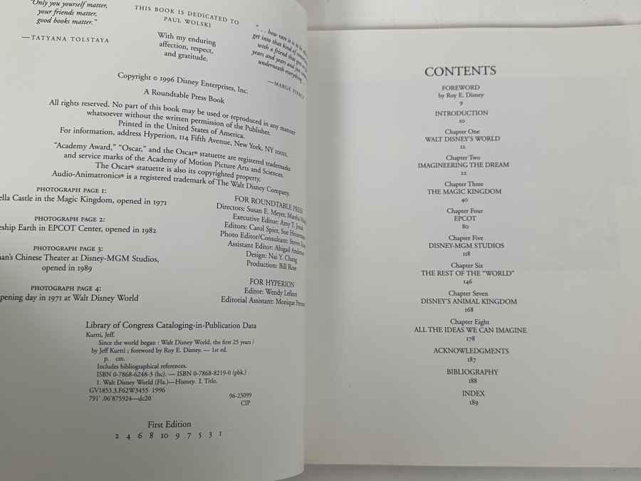 First Edition Book Since The World Began - Walt Disney World The First 24 Years And Vintage Disneyland Goofy Button [Photo 5]