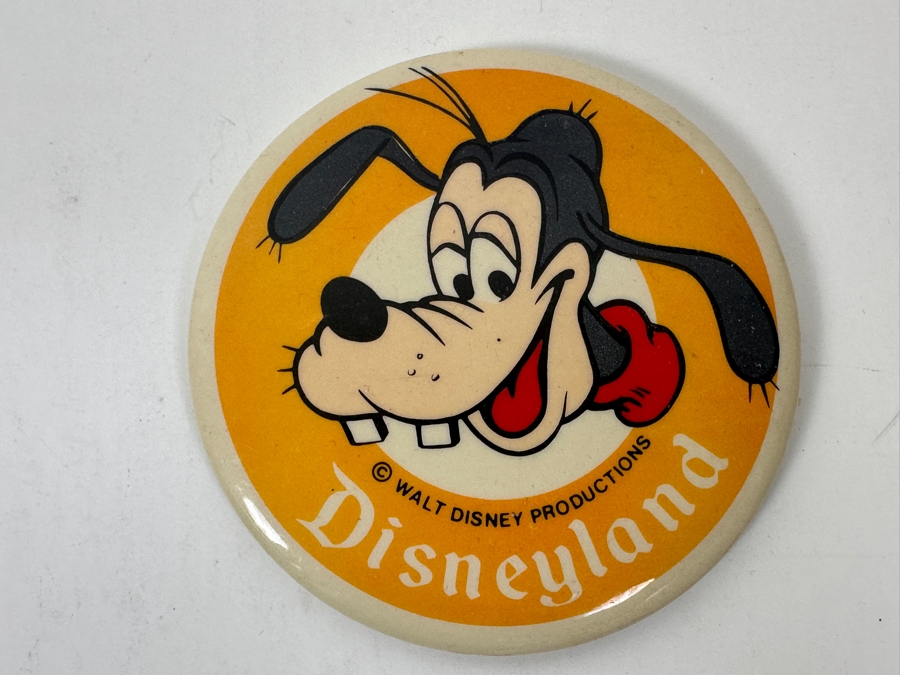 First Edition Book Since The World Began - Walt Disney World The First 24 Years And Vintage Disneyland Goofy Button [Photo 2]