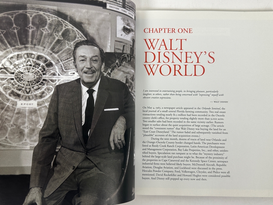 First Edition Book Since The World Began - Walt Disney World The First 24 Years And Vintage Disneyland Goofy Button [Photo 8]