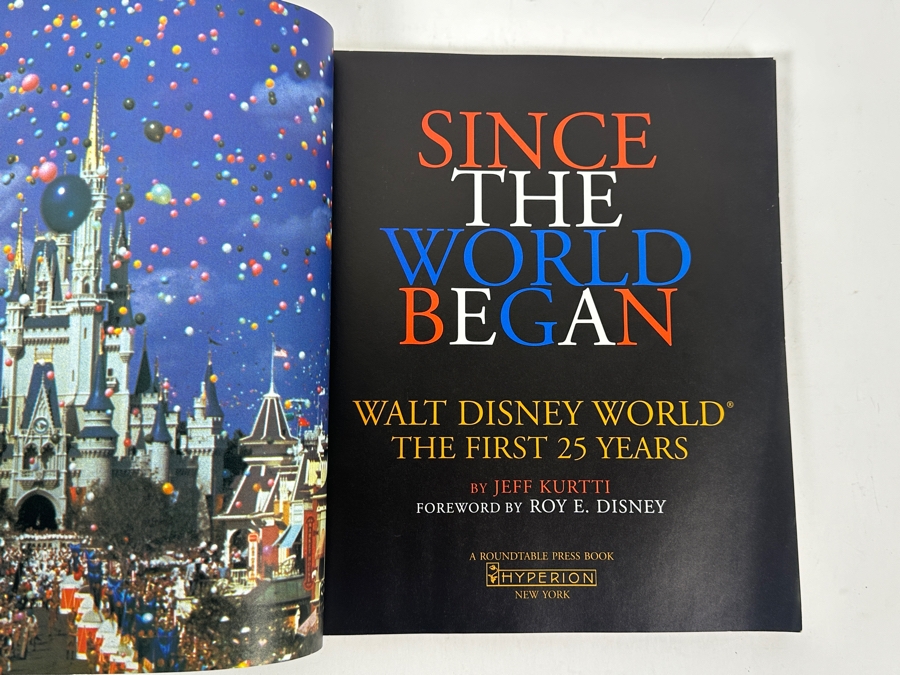 First Edition Book Since The World Began - Walt Disney World The First 24 Years And Vintage Disneyland Goofy Button [Photo 4]