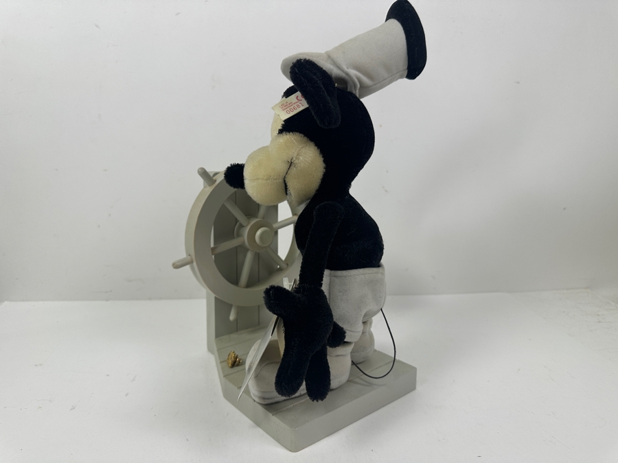 Vintage 1999 Limited Edition Steiff Mickey Mouse As Walt Disney's Steamboat Willie Disney Showcase Collection With Original Box [Photo 8]
