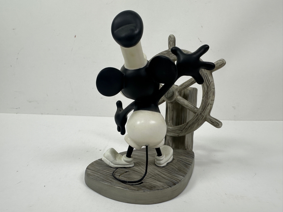 Walt Disney Classics Collection Walt Disney Collectors Society 5 Year Anniversary Sculpture Mickey's Debut Steamboat Willie With Original Box 5W X 3.5D X 5H [Photo 4]
