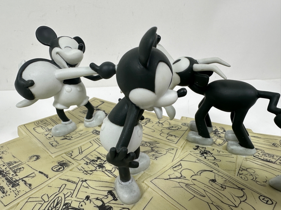 Limited Edition Walt Disney's Mickey Mouse In Steamboat Willie Steamboat Willie Model Sheet Figural Scene Figurine From The Walt Disney Gallery With Original Box 10W X 7.5D X 3.5H [Photo 6]