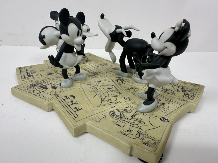 Limited Edition Walt Disney's Mickey Mouse In Steamboat Willie Steamboat Willie Model Sheet Figural Scene Figurine From The Walt Disney Gallery With Original Box 10W X 7.5D X 3.5H [Photo 4]