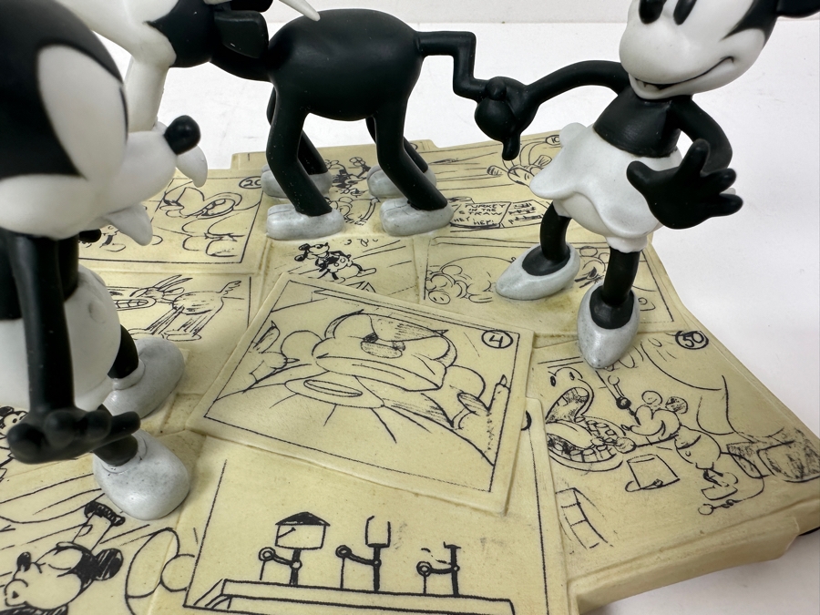 Limited Edition Walt Disney's Mickey Mouse In Steamboat Willie Steamboat Willie Model Sheet Figural Scene Figurine From The Walt Disney Gallery With Original Box 10W X 7.5D X 3.5H [Photo 10]
