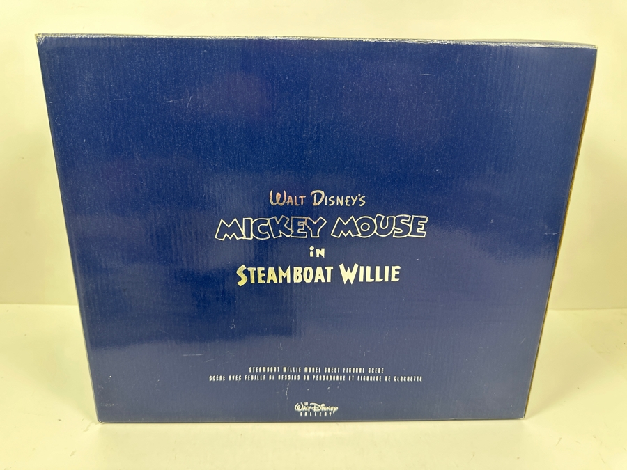 Limited Edition Walt Disney's Mickey Mouse In Steamboat Willie Steamboat Willie Model Sheet Figural Scene Figurine From The Walt Disney Gallery With Original Box 10W X 7.5D X 3.5H [Photo 20]