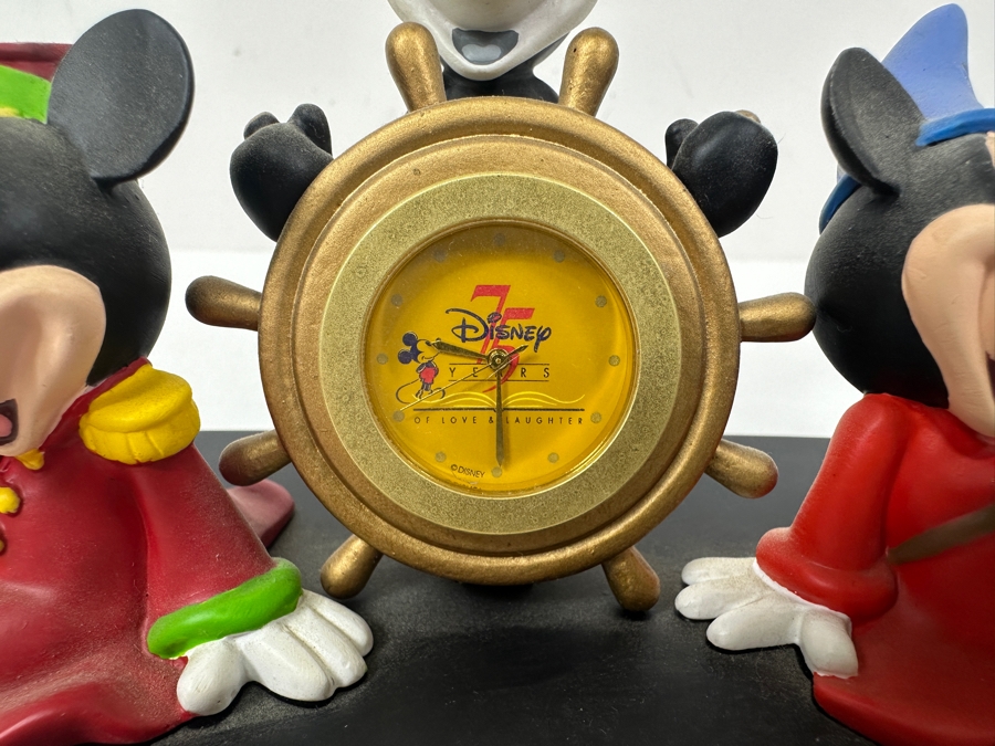 Mickey Mouse Through The Years Clock From The Disney Store With Original Box 6W X 4H [Photo 2]