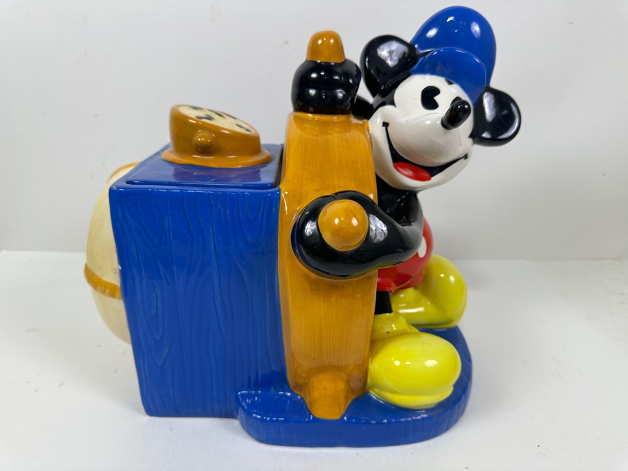 Limited Edition Gallery Collection Steamboat Willie Mickey Mouse Cookie Jar By Treasure Craft A Pfaltzgraff Company 13W X 9D X 12H [Photo 2]