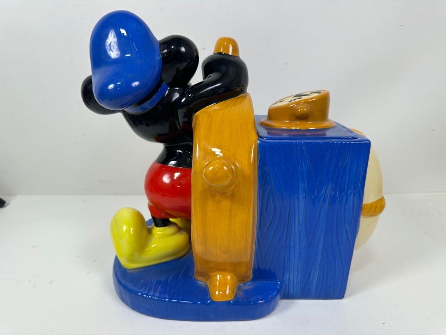 Limited Edition Gallery Collection Steamboat Willie Mickey Mouse Cookie Jar By Treasure Craft A Pfaltzgraff Company 13W X 9D X 12H [Photo 6]
