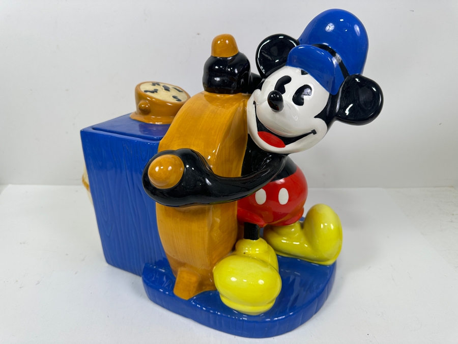 Limited Edition Gallery Collection Steamboat Willie Mickey Mouse Cookie Jar By Treasure Craft A Pfaltzgraff Company 13W X 9D X 12H [Photo 3]