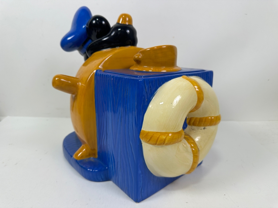 Limited Edition Gallery Collection Steamboat Willie Mickey Mouse Cookie Jar By Treasure Craft A Pfaltzgraff Company 13W X 9D X 12H [Photo 7]