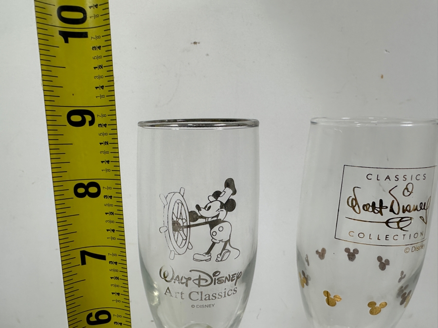 Pair Of Walt Disney Classics Collection Champagne Glasses With Original Box 9H [Photo 5]