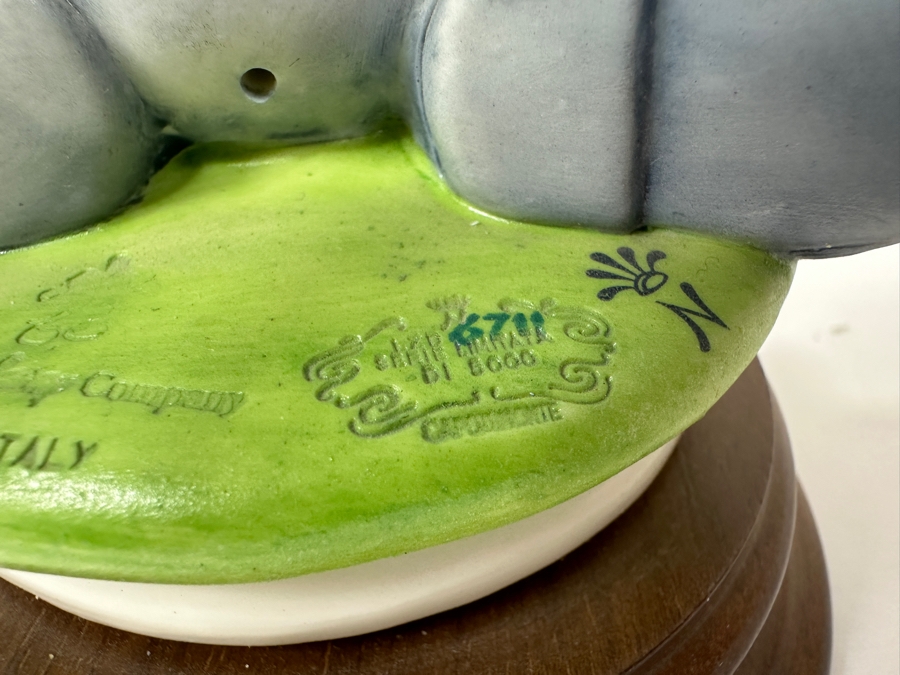 Limited Edition Porcellane D'Arte Italy Capodimonte Walt Disney's Mickey Mouse 1928 Steamboat Willie Figurine With Cert And Original Box 6H [Photo 10]