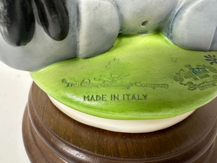 Limited Edition Porcellane D'Arte Italy Capodimonte Walt Disney's Mickey Mouse 1928 Steamboat Willie Figurine With Cert And Original Box 6H [Photo 9]