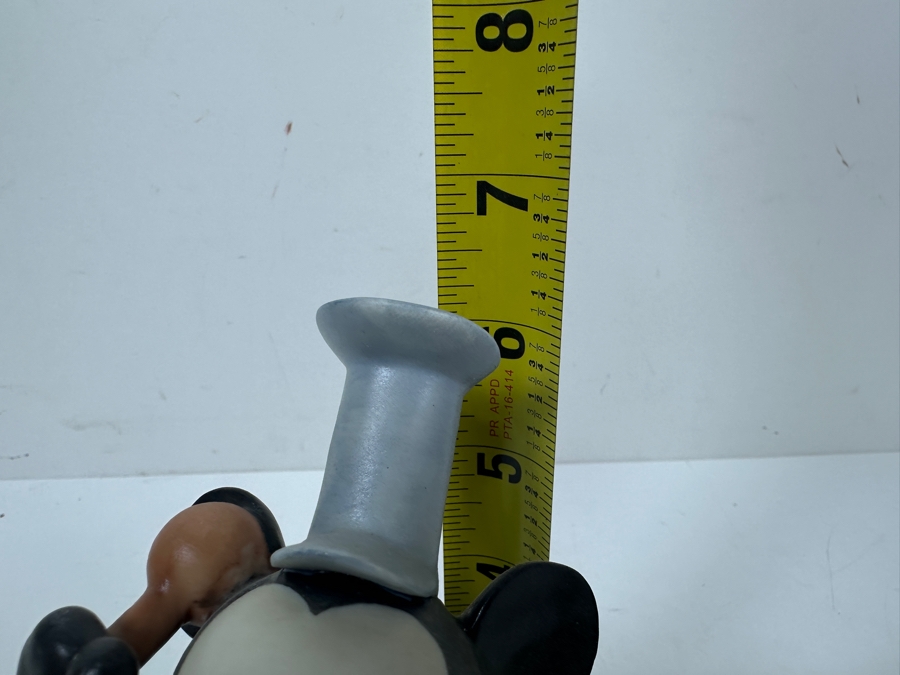 Limited Edition Porcellane D'Arte Italy Capodimonte Walt Disney's Mickey Mouse 1928 Steamboat Willie Figurine With Cert And Original Box 6H [Photo 18]
