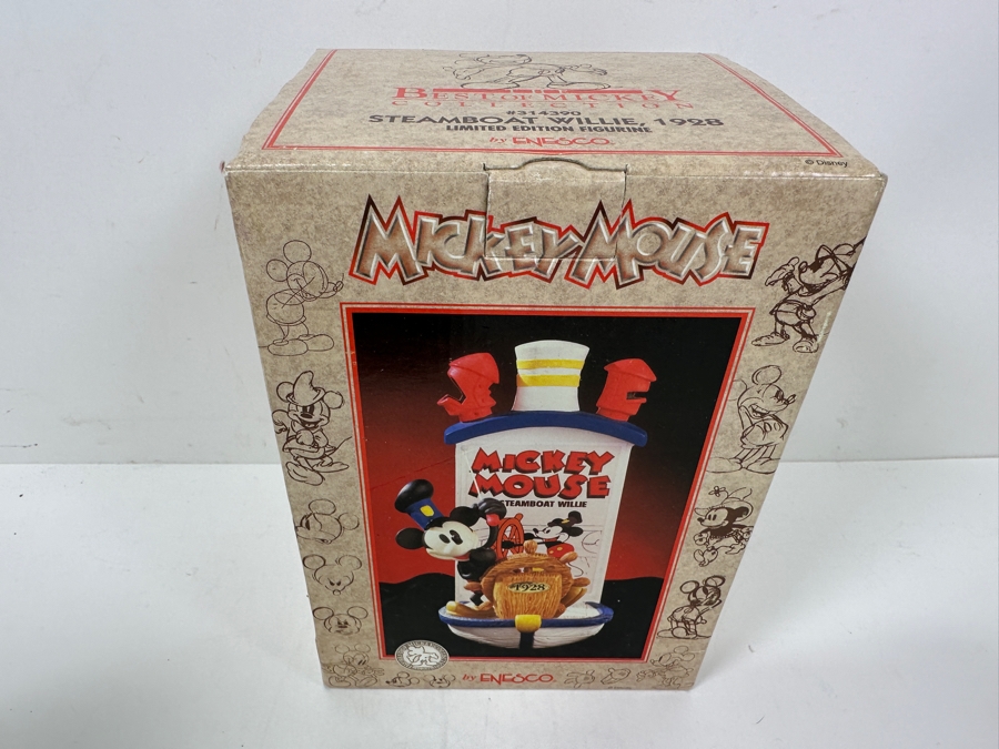 Enesco Walt Disney's Mickey Mouse Steamboat Willie Limited Edition Figurine The Best Of Mickey Collection With Original Box 6.5H [Photo 6]